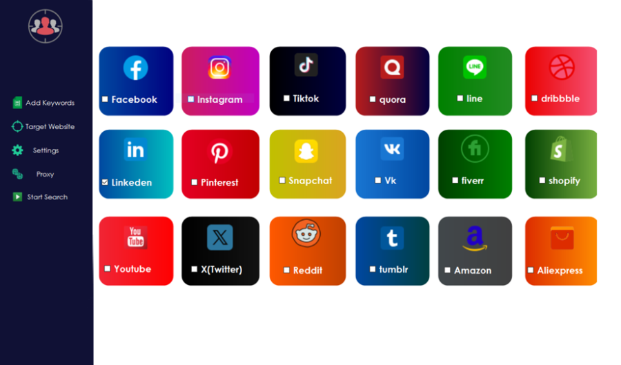 Unlimited Social Media Emails, Phone Numbers Scraper