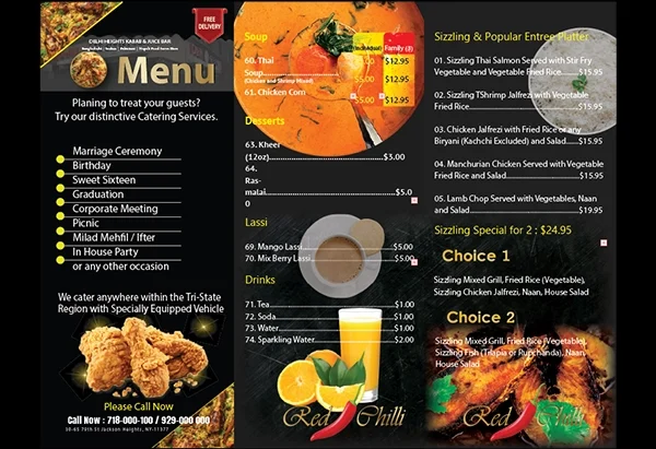Restaurant Menu Design